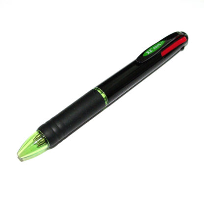 Black and Green 2026 4 In 1 Multi Ballpoint Pen