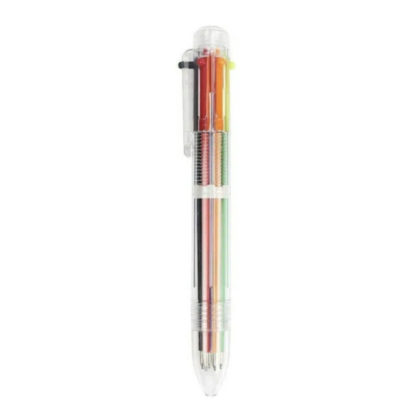 Transparent InexPens 6 in 1 Multi Ballpoint Pen