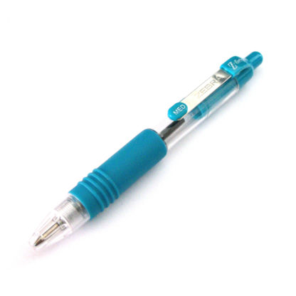 Turquoise Zebra Mini Z-Grip Med Ballpoint Pen