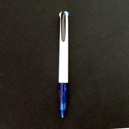 White and Blue InexPens 3 In 1 Multi Ballpoint Pen