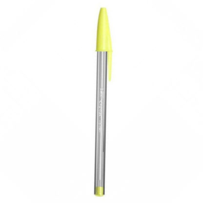 Yellow Bic Cristal Fun Broad 1.6mm