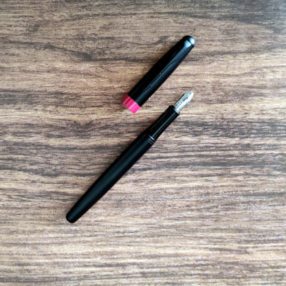 Personalized Black & Red Metal Fountain Pen